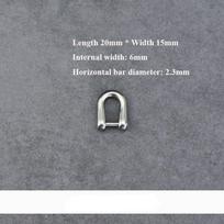 New 6/8/10/15mm Horseshoes Buckles Titanium Alloy 10 Styles Shackle Key Ring Outdoor Bracelet Buckle Outdoor Accessories