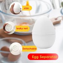 Kiaušinio skysto komponento separatorius, Virtuvės patogumas, Kiaušinio trynio atskyrimas, Lengvas valymas, Mažas plastikinis įrankis One Size