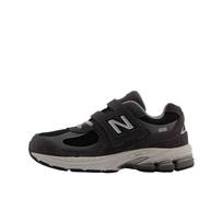 New Balance NB 2002 Mesh Suede Hook And Loop Trendy Comfortable Stylish Cool Shock Absorption Running Shoes Kids Running Shoes Black Gray PV2002RA 32.5