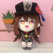 Anime Genshin Impact pliušinė lėlė žaislas 20cm Hu Tao Paimon Žaidimas miela minkšta kimšta pagalvė vaikams dovana 20cm