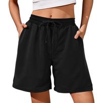 Women's Casual Loose Beach Shorts With Pockets, Comfortable Shorts L juoda