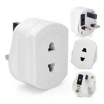 UK 2-Pin To 3-Pin EU European Euro Shaver Adapter Plug Socket Converter Travel juoda