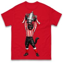 Retro Sunderland FA taurės nugalėtojų 1972-1973 m. marškinėliai T-shirt vyriški moteriški unisex viršutiniai drabužiai 3XL
