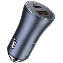 Baseus 40W Compact Car DC 12-24V PD 20W USB-C / USB 20W QC 4.0 3A Fast Charger Black CCJD-0G