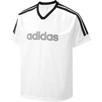 Adidas V formos iškirptės dryžuoti trumparankoviai marškinėliai Vyriški viršutiniai drabužiai KY2141 XL