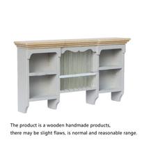 Wooden Funny 112 Dollhouse Storage Cabinet Simulation Doll House Furniture Wall Hanging Cabinet Mini Display Shelves Kids Toys