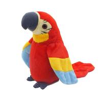 Macaw Talking Parrot Repeat What You Say Stuffed Animal Plush Toy Electronic Record Animated Bird Speaking Parrot Pet Plush Toys