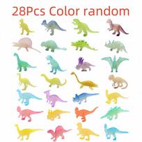 Mini 28Pcs Luminous Dinosaurs Toys Action Figures Glow In The Dark Baby Boys Gift For Children Novelty Model Decoration Toy