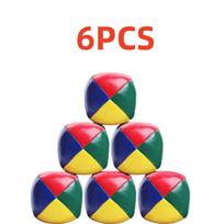 Small 6Pcs Sandbag Juggling Ball Toy Learn To Juggle Beginner Kit Circus Outdoor Fun Children Kids Toy Balls Kid Interactive Toy