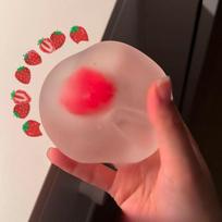 Strawberry Squishy Stress Ball Soft Fidget Sensory Toy For Slow Rising Squeeze Toy For Adults Kids Christmas Gift