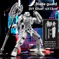 Styling Multiple Blade Warrior Robot Model Lucky Figure Kids Toys Gift Multi Jointed Movable Action Figuras Diy Assemble Toys