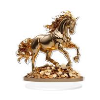 Lucky Wealth Horse Statue Feng Shui Home Decorations for Living Room Horse Figurines Collectibles Figurine Decors Gift