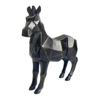 Abstrakti Drožinėta Arkliuko Figūrėlė Moderni Meninė Arkliuko Dervos Statulėlė Gyvūno Skulptūra Namų Biuro Stalo Dekoracija Ornamentas Horse