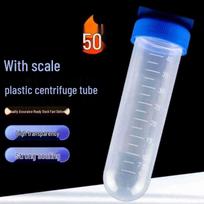 Aokewen 50ml Round Bottom Plastic Centrifuge Tubes with Screw Caps