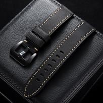 Vintage Quick Release 18mm 20mm 22mm 24mm 26mm Genuine Leather Watch Bands for Panerai Brown Black Top Grain Leather Watch Strap 22mm juoda