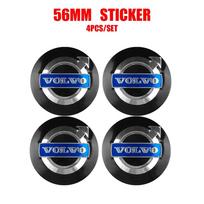 For Volvo Xc60 Xc90 V40 V60 S60 V50 V90 S80 C40 XC40 V70 XC70 C30 C70 4pcs 56mm Car Emblem Wheel Hub Center Cap Stickers For Volvo