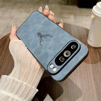 Leather Cartoon Deer Case for Google Pixel 9 Pro XL 8 7 Pro 8A 7A 8Pro Matte Shockproof Ultra Slim Cover for Pixel 9ProXL For Pixel 7A