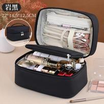 Travel Makeup Bag with Brush Holder, 2-in-1 Cosmetic Storage Pouch, Premium Quality Toiletry Organizer for Women juoda