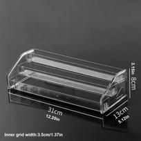 1pc,Transparent multi-layer perfume storage rack, cosmetics display rack, dressing table sorting rack, nail polish rack