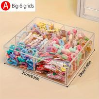 Transparent hair accessory storage box cover, dust-proof and moisture-proof jewelry box, headband hair clip, jewelry display box gryna