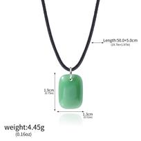 Game Monster Hunter Wilds Pendant Necklace Game NPC Alma Green Jadeite Pendant For Women Men Game Fans Collection Jewelry