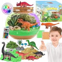 Dinozaur Zestaw Kreatywny Magiczne Terrarium Diy Lampka Nocna Dla Dzieci