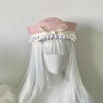 Flip Eaves JK Bow Beret Dome Navy Cap Fashion Sailor Hat  Girl balta