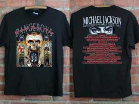 Perdažytas Michael Jackson Koncerto Marškinėlis 1992 1993 Pasaulinis Turnė Retro Muzika Unisex Marškinėlis S įvairiaspalvis