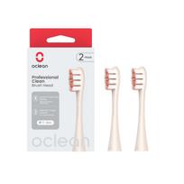 Oclean P1C8 Plaque Control Dantų šepetėlio antgaliai, kreminės spalvos, 2 vnt.