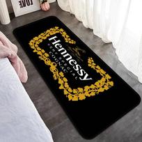 Hennessy Brandy Hallway Carpet Washable Non-Slip Living Room Sofa Chairs Area Mat Kitchen Doormat Area Rug 40cm x 60cm