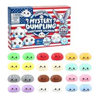Mystery Dumpling Countdown Calendar 24 Pieces Collectible Blind Box Set with Assorted Designs and Exclusive Edition for Daily Unboxing Experience