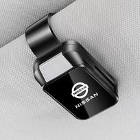 Car Sticker Car Sunglasses Clip Card Ticket Holder Sun Visor For Nissan Rogue Pathfinder X-Trail GTR Note Qashqai Juke Patrol juoda