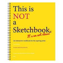 Professional This Is Not a Sketchbook Thick Paper Hardcover Art Class Drawing Book Stationery with Lined Blank Pages geltona