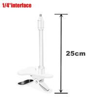 Flexible Webcam Stand Desk Clamp Mount Gooseneck Arm Holder for Video Recording Live Multifunctional 1/4 M6 Screw Camera Bracket