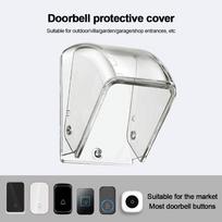 Plastic Ring Doorbell Cover Transparent Rainproof Case Doorbell Rain Cover Waterproof Multipurpose Outdoor Doorbell Box Bundle1