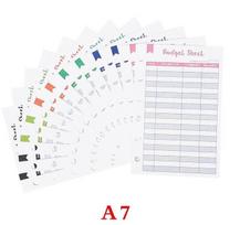 New A7 Pu Leather Budget Binder Notebook Planner Cash Envelopes Set with Binder Pockets for Money Budget Saving Bill Organizer