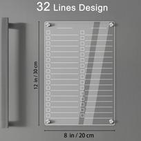 New Fridge Magnetic Whiteboard Reusable Task Planning Whiteboard Clear Dry Erase Memo Board Refrigerator For Planning Note Wall