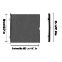 40x125cm Ištraukiama tvora vartai Barjeras Sulankstomas Gyvūnų saugos aptvaras Universalus Juodas Kūdikių saugos apsauga Durys Namų Šunų Kačių barjerai