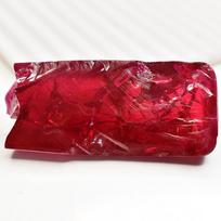 Natūralus nešlifuotas rubinas 53,35 karato SERTIFIKUOTAS žalias raudonas rubinas didelio dydžio iškastas iš žemės 38.7 mm approx. raudona