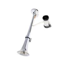 150db Chrome Super Loud Single Trumpet Air Horn Kit Trucks Lorrys Trains 12V