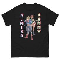 R. Mika and Cammy Street Fighter Tee, Retro Gamer Shirt, Anime Fan Service Tees L