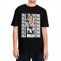 Jill Valentine Design T-Shirt Men Residents Evils Y2K Funny Cotton T-Shirts Beach O Neck Harajuku Tees Pattern Oversized Tees S