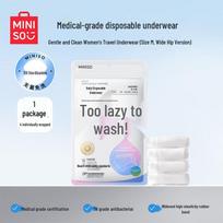 MINISO moteriškos vienkartinės kelnaitės kelionėms, 4 vnt. pakuotė