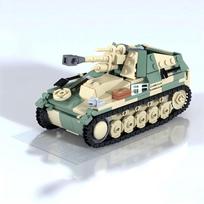MOC WW2 Self-propelled Artillery Tank Building Blocks Set German Military High-tech Armored Vehicle Model Kid Assembly Toys Gift PDF instructions