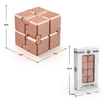 Infinity Alloy Cube Fidget Toy Ultra-Durable Sensory Stress For Adults  Kids Anxiety Easing Gift For Kids Adults Children's Birthday Gift Holiday