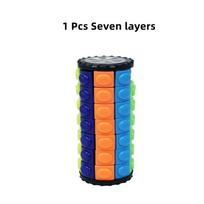 3D Creative Interest Rotating Sliding Magic Cube Color Desk Decompression Puzzle Child Puzzle Toy Parent-Child Prop Gift