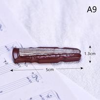 Miniature Dollhouse Simulation Violin Guitar Drum Piano Flute Musical Instrument Model Toys Decoration Accessories