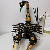 Series Tech Scorpion Building Block Set Mechanical Element Animal Model Black Cool Appearance/Realistic Detail Design High-Quality Durable Abs M