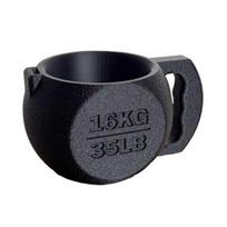 Kettlebell Shape Ice Cream Pint Holder with Spoon Slot Funny Non-slip Ice Cream Holder for 16oz Cans Novelty Gift for Fitness Lovers Ice Cream Fans A juoda