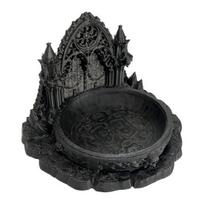 Gothic Castle Jewelry Tray Dark Medieval Style PLA Decor Tray with Intricate Carving & Arch Design Multi-Functional Organizer for Rings Earrings Home juoda